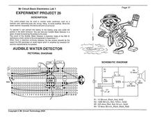 Load image into Gallery viewer, &lt;center&gt;MC1-26 * * Mr Circuit Science * * Experiment Kit&lt;br&gt; &quot;Audible Water Detector Circuit&quot; &lt;br&gt;&lt;font color = red&gt; This low-cost science/electronics experiment is convenient, easy to use, and exciting. &lt;/font color&gt;&lt;/center&gt;
